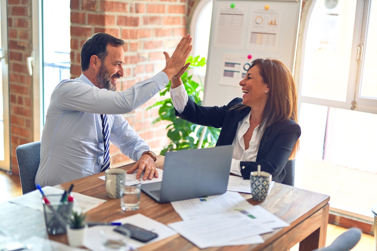 Business professional in modern office environment